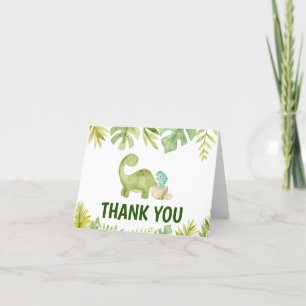 Carte de remerciements de Baby shower Dinosaur