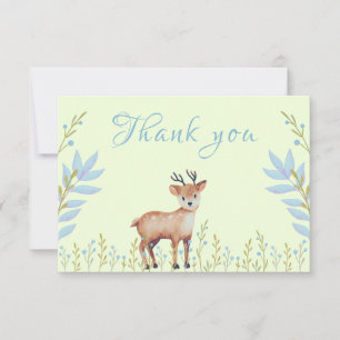 Carte de remerciements de Baby shower garçon Cute 