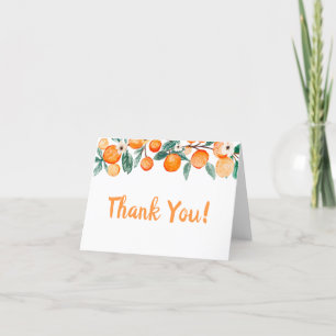 Carte de remerciements de Baby shower Little Cutie