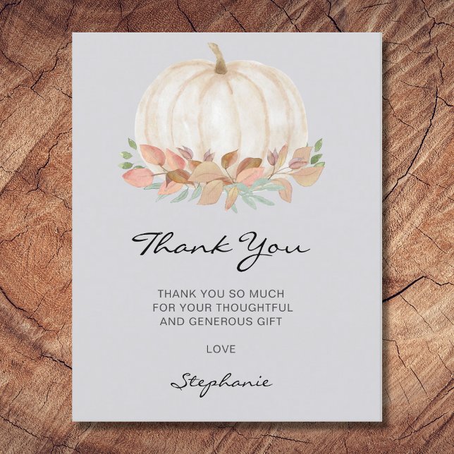 Carte de remerciements de Baby shower petit Citrou (Créateur téléchargé)