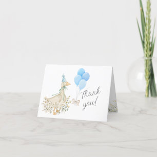 Carte de remerciements de Baby shower pour chiens 