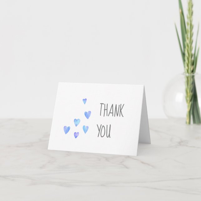 Carte de remerciements de Baby shower pour garçon  (Devant)