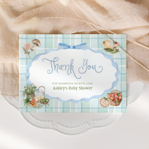 Carte de remerciements de Baby shower pour garçons