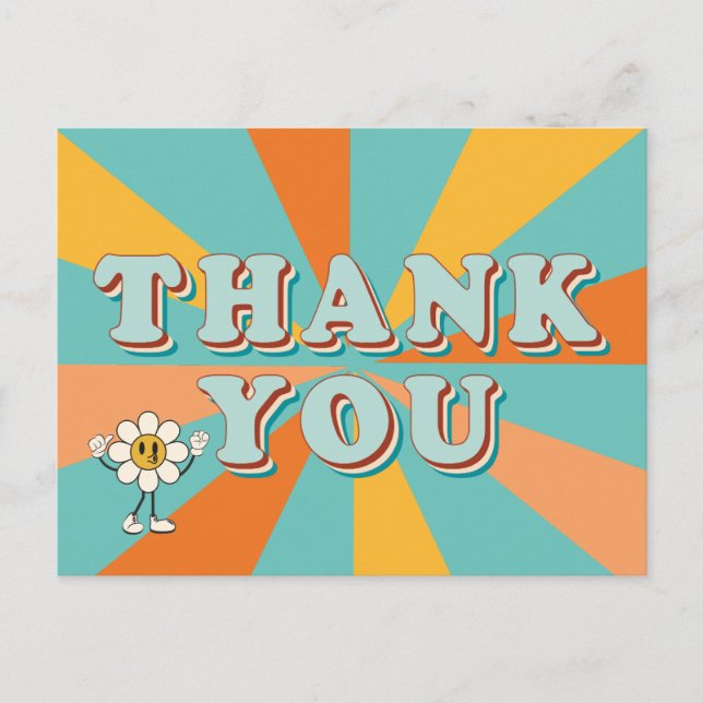 Carte de remerciements de Baby shower Super les an (Devant)