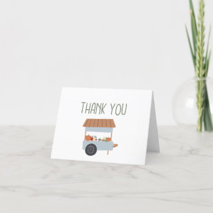 Carte de remerciements de Baby shower végétal cult