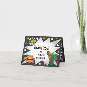 Carte de remerciements de balise laser