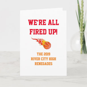 Carte de remerciements De Basket-Ball