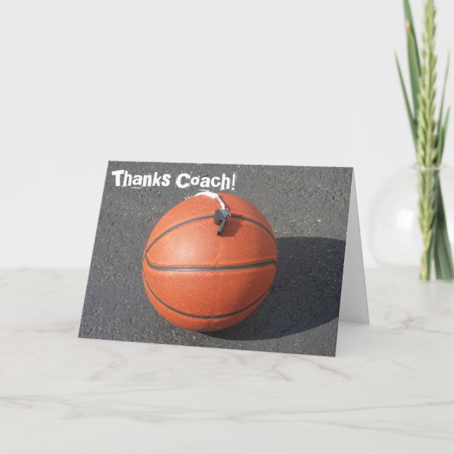 Carte de remerciements De Basket-Ball (Devant)