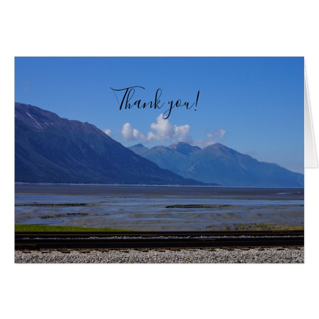 Carte de remerciements de beauté de l'Alaska (Devant Horizontal)
