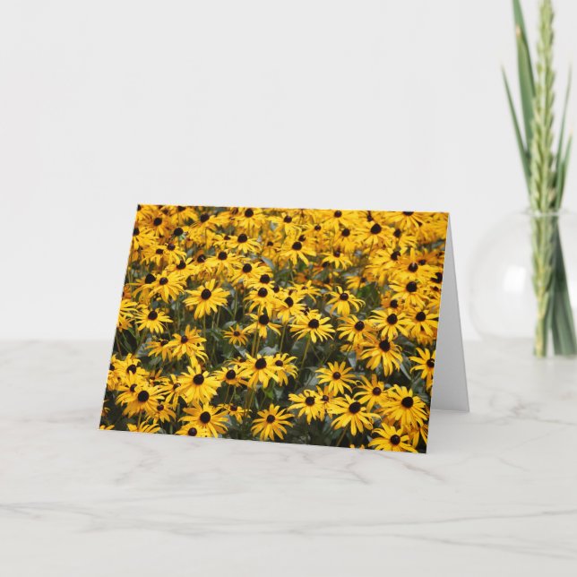 Carte De Remerciements De beaux tournesols, des tas et beaucoup d'objets  (Devant)