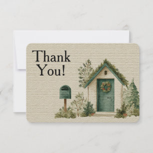 Carte de remerciements de boîte aux lettres de vac