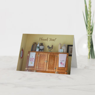 Carte de remerciements de charme