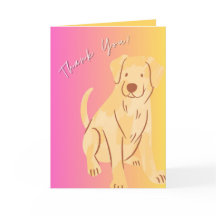 Carte de remerciements de chien, carte d'appréciat