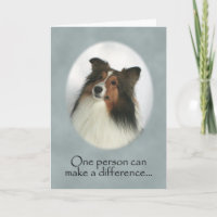 Carte de remerciements de chien de berger de