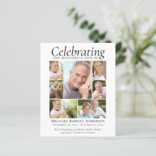 CARTE DE REMERCIEMENTS de collage de photos commém