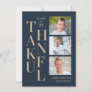 Carte de remerciements de couleur modifiable de ch