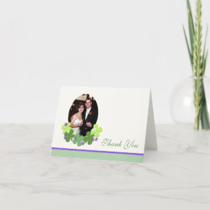 Carte de remerciements de coutume de photo de