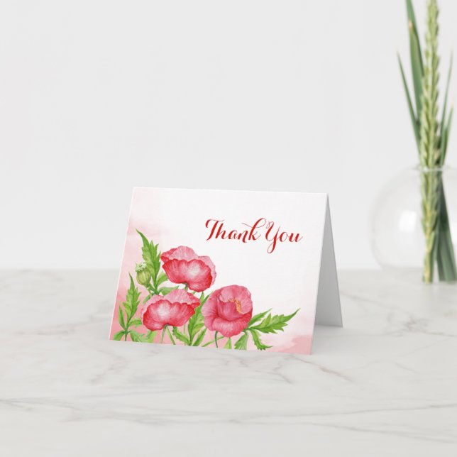Carte de remerciements de crapaud aquarelle (Devant)