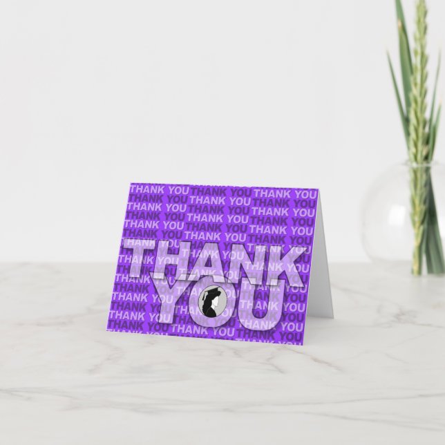 Carte de remerciements de diplôme Gown 3 (Devant)