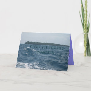 CARTE DE REMERCIEMENTS DE DONATION