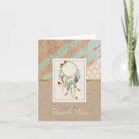 Carte de remerciements de Dreamcatcher de Natif