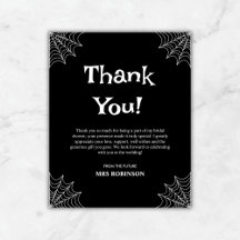 Carte de remerciements de Fête des mariées d'Hallo