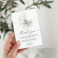 Carte de remerciements de Fête des mariées verdoya