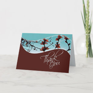 Carte de remerciements de fleurs de printemps