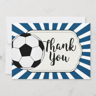 carte de remerciements de football