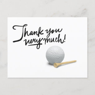 Carte de remerciements de golf