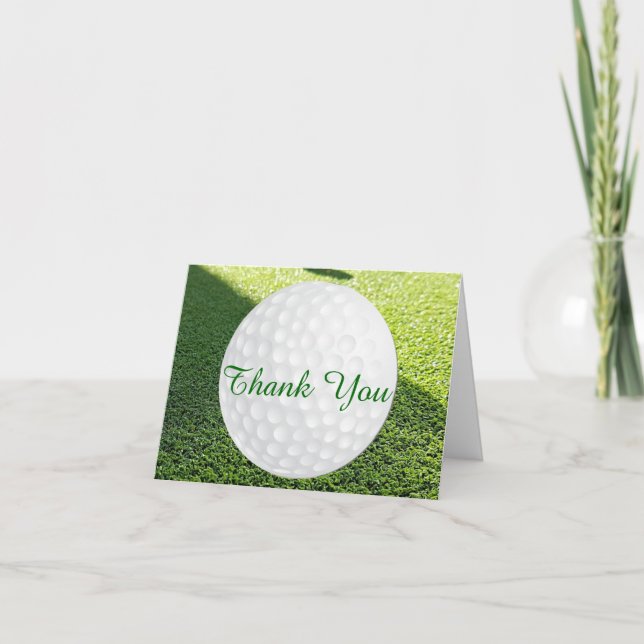 Carte de remerciements de golf (Devant)