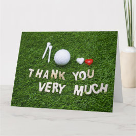 Carte de remerciements de golf