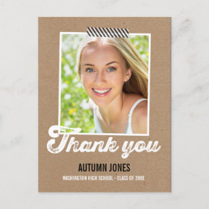 Carte de remerciements de graduation