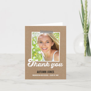 Carte de remerciements de graduation par étapes