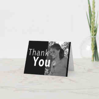Carte de remerciements de graduation photo personn