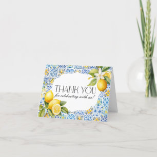 Carte de remerciements de la côte d'Amalfi