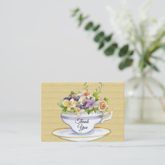 Carte de remerciements de la Coupe de Thé Romantiq (Debout devant)