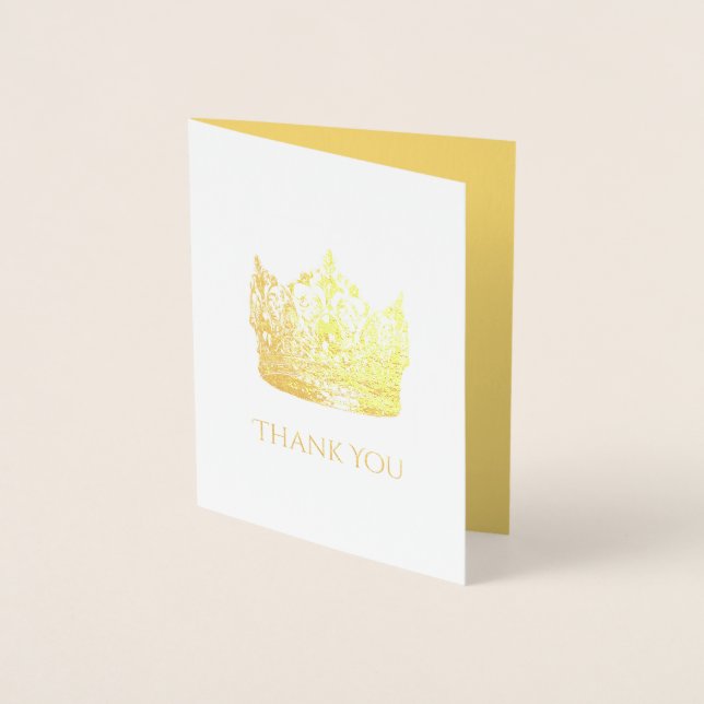 Carte de remerciements de la couronne (Devant)