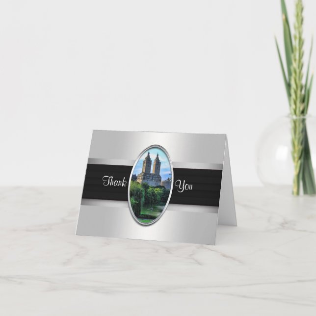 Carte de remerciements de lac central Park, San (Devant)