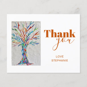 Carte de remerciements de l'arbre de vie personnal