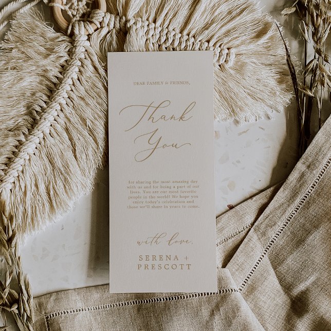 Carte de remerciements de longueur de thé à base d (Créateur téléchargé)