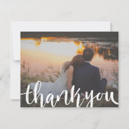 Carte de remerciements de Mariage de photos de scr