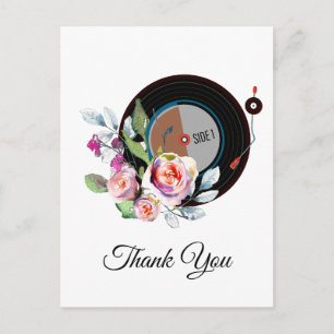 carte de remerciements de musique adulte