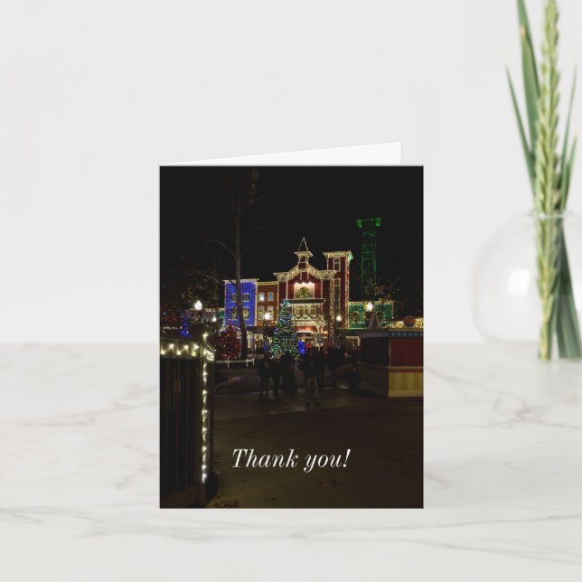 Carte de remerciements de Noël des pompiers (Devant)