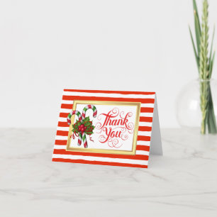 carte de remerciements de Noël en bande sucre de c