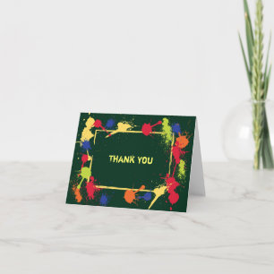 Carte de remerciements de Paintball