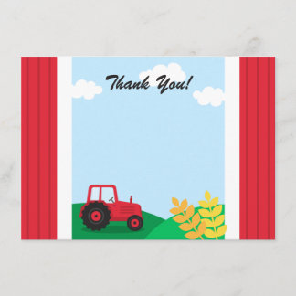 Carte de remerciements de partie d'anniversaire de