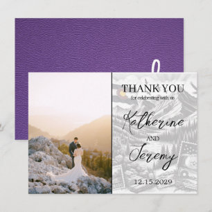 Carte de remerciements de passeport violet du Colo