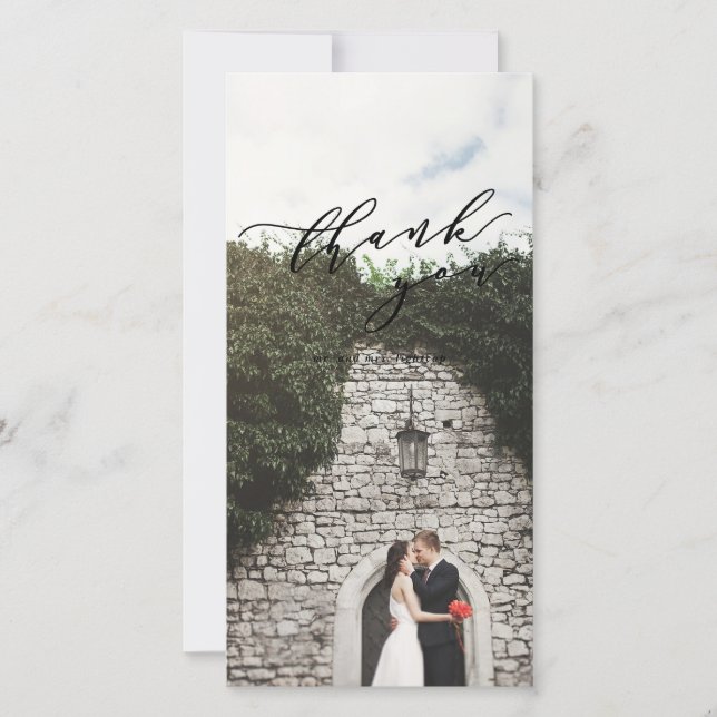 carte de remerciements de photo (Devant)