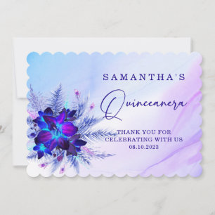 Carte de remerciements de Quinceañera